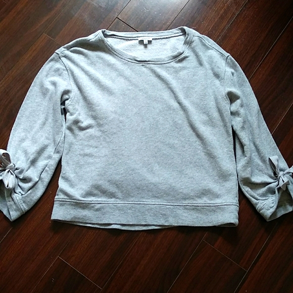 Splendid Gray Madison Ave. Pullover Sweatshirt Light Grey Size X Small - Picture 4 of 8